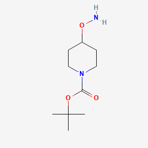 molecular formula C10H20N2O3 B1292631 Tert-butyl 4-(aminooxy)piperidine-1-carboxylate CAS No. 867034-25-1