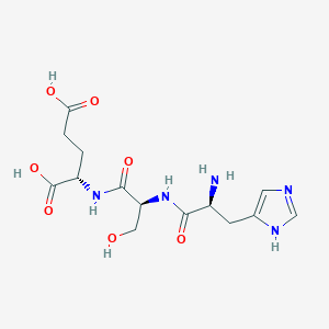 molecular formula C14H21N5O7 B12926341 His-Ser-Glu 