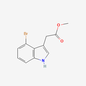 molecular formula C11H10BrNO2 B1292636 Methyl 2-(4-bromo-1H-indol-3-yl)acetate CAS No. 89245-37-4