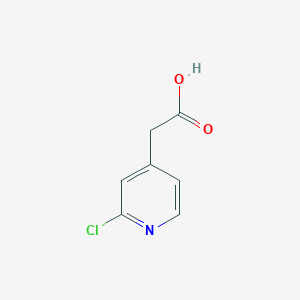 molecular formula C7H6ClNO2 B1292638 2-(2-氯吡啶-4-基)乙酸 CAS No. 887580-55-4