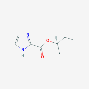 molecular formula C8H12N2O2 B12926452 sec-Butyl 1H-imidazole-2-carboxylate 