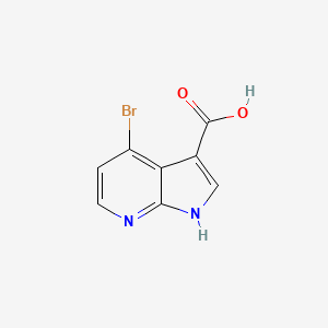 B1292650 4-Bromo-1H-pyrrolo[2,3-b]pyridine-3-carboxylic acid CAS No. 1000340-36-2
