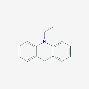 molecular formula C15H15N B12926508 Acridine, 10-ethyl-9,10-dihydro- CAS No. 10336-23-9