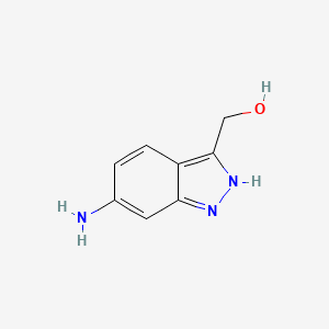 molecular formula C8H9N3O B1292660 (6-Amino-1H-indazol-3-YL)methanol CAS No. 908247-68-7