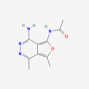 molecular formula C10H12N4O2 B12926692 N-(4-Amino-1,7-dimethylfuro[3,4-d]pyridazin-5-yl)acetamide CAS No. 918899-26-0