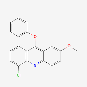 molecular formula C20H14ClNO2 B12926697 5-Chloro-2-methoxy-9-phenoxyacridine CAS No. 94551-44-7