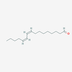 molecular formula C16H28O B12926700 9Z,11Z-Hexadecadienal 