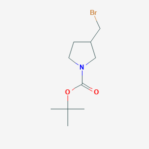 molecular formula C10H18BrNO2 B1292674 tert-Butyl 3-(bromomethyl)pyrrolidine-1-carboxylate CAS No. 305329-97-9