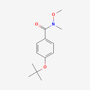 molecular formula C13H19NO3 B1292676 4-Tert-butoxy-N-methoxy-N-methylbenzamide CAS No. 916791-35-0