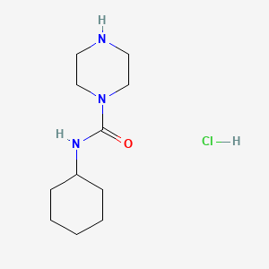 molecular formula C11H22ClN3O B1292682 N-cyclohexylpiperazine-1-carboxamide hydrochloride CAS No. 1094600-70-0