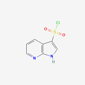 molecular formula C7H5ClN2O2S B1292684 1H-pyrrolo[2,3-b]pyridine-3-sulfonyl chloride CAS No. 1001412-59-4