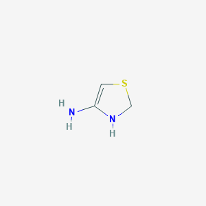 molecular formula C3H6N2S B12926875 2,3-Dihydrothiazol-4-amine 