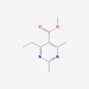 molecular formula C10H14N2O2 B12926885 Methyl 4-ethyl-2,6-dimethylpyrimidine-5-carboxylate CAS No. 832090-49-0