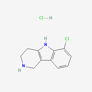 molecular formula C11H12Cl2N2 B1292689 6-Chloro-2,3,4,5-tetrahydro-1H-pyrido[4,3-b]-indole hydrochloride CAS No. 1135207-74-7