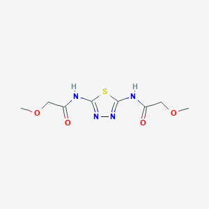 molecular formula C8H12N4O4S B12926910 N,N'-(1,3,4-Thiadiazole-2,5-diyl)bis(2-methoxyacetamide) CAS No. 61785-08-8