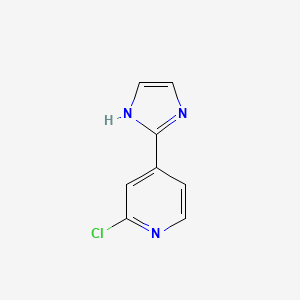 2-Chloro-4-(1H-2-imidazolyl)pyridine