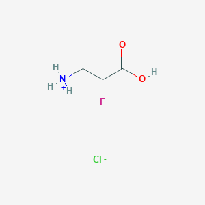 molecular formula C3H7ClFNO2 B129270 2-Fluoro-beta-alanine Hydrochloride CAS No. 867-84-5