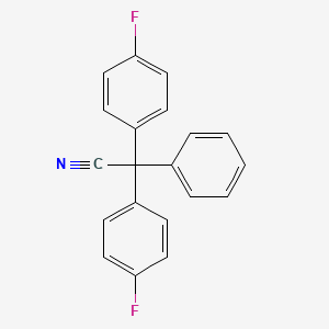 molecular formula C20H13F2N B1292701 2,2-Bis(4-fluorophenyl)-2-phenylacetonitrile CAS No. 289656-82-2
