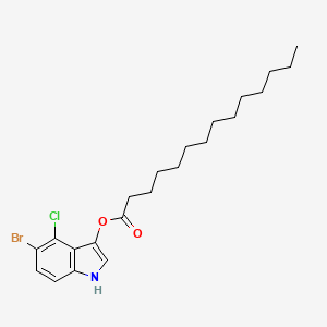 molecular formula C22H31BrClNO2 B1292705 5-Bromo-4-chloro-3-indoxyl myristate CAS No. 341972-95-0