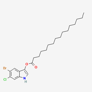 5-Bromo-6-chloro-1H-indol-3-yl palmitate
