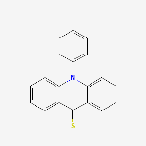 molecular formula C19H13NS B12927067 10-Phenylacridine-9(10H)-thione CAS No. 17435-20-0