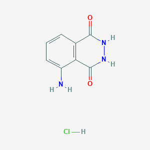 molecular formula C8H8ClN3O2 B1292707 5-Amino-2,3-dihydrophthalazine-1,4-dione hydrochloride CAS No. 74165-64-3