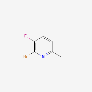 molecular formula C6H5BrFN B1292714 2-Bromo-3-fluoro-6-methylpyridine CAS No. 374633-36-0