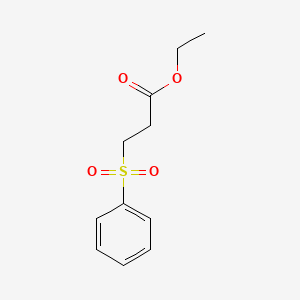 molecular formula C11H14O4S B12927229 Ethyl 3-(phenylsulfonyl)propanoate 