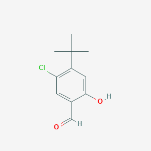 molecular formula C11H13ClO2 B1292725 4-叔丁基-5-氯-2-羟基苯甲醛 CAS No. 914225-72-2