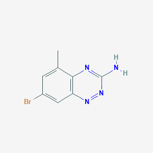 molecular formula C8H7BrN4 B1292728 7-Bromo-5-methylbenzo[e][1,2,4]triazin-3-amine CAS No. 867330-26-5