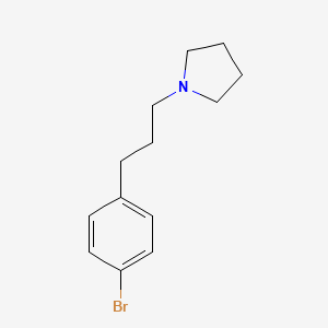 molecular formula C13H18BrN B1292729 1-(3-(4-Bromophenyl)propyl)pyrrolidine CAS No. 4897-54-5