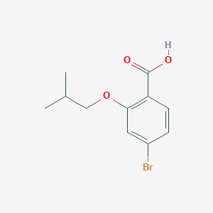 molecular formula C11H13BrO3 B1292731 4-Bromo-2-isobutoxybenzoic acid CAS No. 855482-59-6