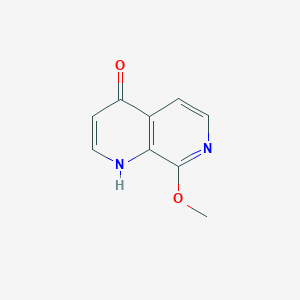 molecular formula C9H8N2O2 B12927316 8-methoxy-1,7-naphthyridin-4(1H)-one 