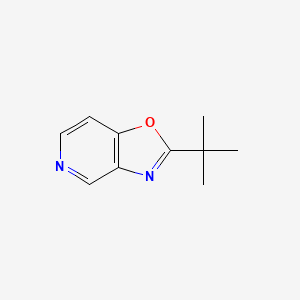 molecular formula C10H12N2O B1292733 2-(tert-Butyl)oxazolo[4,5-c]pyridine CAS No. 873914-35-3