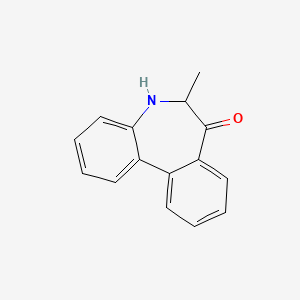 molecular formula C15H13NO B12927382 6-Methyl-5,6-dihydro-7h-dibenzo[b,d]azepin-7-one CAS No. 19711-98-9