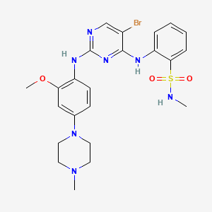 molecular formula C23H28BrN7O3S B1292740 ALK inhibitor 1 CAS No. 761436-81-1