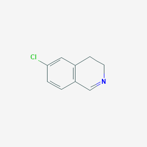 molecular formula C9H8ClN B12927424 6-Chloro-3,4-dihydroisoquinoline 