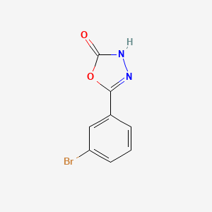 molecular formula C8H5BrN2O2 B1292745 5-(3-bromophenyl)-1,3,4-oxadiazol-2(3H)-one CAS No. 873090-18-7