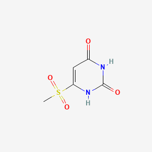 molecular formula C5H6N2O4S B12927464 6-(Methylsulfonyl)uracil CAS No. 6851-33-8