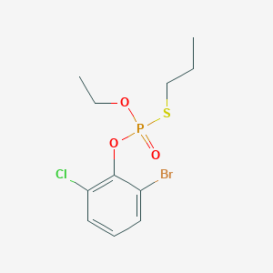 molecular formula C11H15BrClO3PS B12927552 O-(2-Bromo-6-chlorophenyl) O-ethyl S-propyl phosphorothioate 
