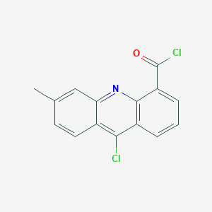 molecular formula C15H9Cl2NO B12927592 9-Chloro-6-methylacridine-4-carbonyl chloride CAS No. 86611-43-0