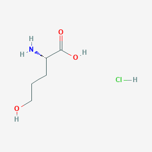molecular formula C5H12ClNO3 B12927607 (S)-2-Amino-5-hydroxypentanoic acid hydrochloride 