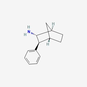 molecular formula C13H17N B12927613 rel-(1R,2R,3S,4S)-3-Phenylbicyclo[2.2.1]heptan-2-amine 
