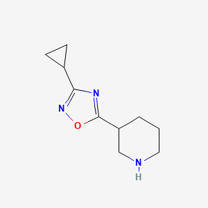 3-(3-Cyclopropyl-1,2,4-oxadiazol-5-yl)piperidine