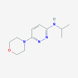 molecular formula C11H18N4O B12927639 N-isopropyl-6-morpholinopyridazin-3-amine CAS No. 61472-03-5