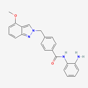 molecular formula C22H20N4O2 B12927650 n-(2-Aminophenyl)-4-((4-methoxy-2h-indazol-2-yl)methyl)benzamide CAS No. 920315-44-2