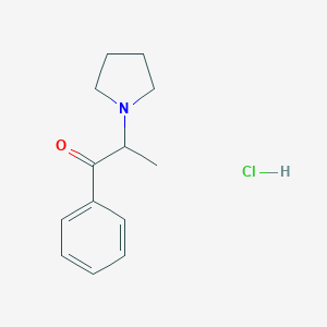 molecular formula C13H18ClNO B129277 alpha-Pyrrolidinopropiophenone (hydrochloride) CAS No. 92040-10-3