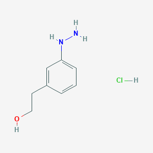 molecular formula C8H13ClN2O B12927754 2-(3-Hydrazinylphenyl)ethan-1-ol hydrochloride 