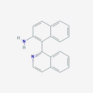 molecular formula C19H14N2 B1292781 1-(2-Amino-1-naphthyl)isoquinoline CAS No. 664302-70-9