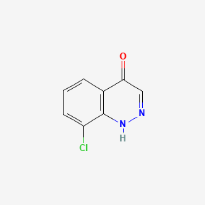 molecular formula C8H5ClN2O B12927837 8-Chloro-4-cinnolinol CAS No. 876-75-5